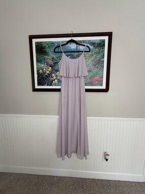 Show Me Your MuMu Lavender Off-Shoulder Maxi with Spaghetti Straps